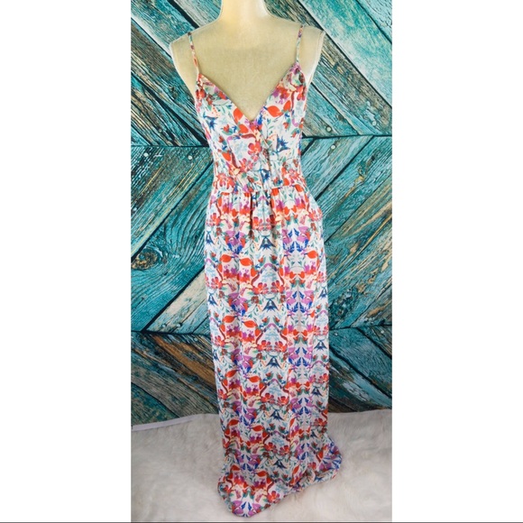 Anthropologie Dresses & Skirts - Anthro Yumi Kim Floral Maxi Dress Spaghetti Strap
